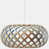 Kina Pendant Light Bamboo Blue 39 Inch By David Tribrige
