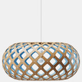 Kina Pendant Light Bamboo Blue 55 Inch By David Tribrige