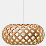 Kina Pendant Light Bamboo Orange 24 Inch By David Tribrige