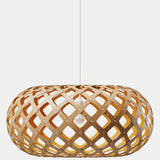 Kina Pendant Light Bamboo Orange 31 Inch By David Tribrige