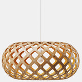 Kina Pendant Light Bamboo Orange 39 Inch By David Tribrige