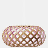 Kina Pendant Light Bamboo Pink 24 Inch By David Tribrige