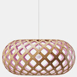 Kina Pendant Light Bamboo Pink 31 Inch By David Tribrige