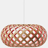 Kina Pendant Light Bamboo Red 39 Inch By David Tribrige