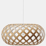 Kina Pendant Light Bamboo White 1 Side 31 Inch By David Tribrige