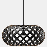 Kina Pendant Light Black 2 Sides 24 Inch By David Tribrige