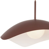 Kirby Pendant Light Burgundy By Kuzco - Detailed View