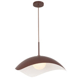 Kirby Pendant Light Burgundy By Kuzco