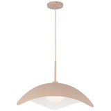 Kirby Pendant Light Peach By Kuzco - Front View