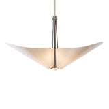 Kirigami Pendant 3 Light, shown in Dark Smoke, by Hubbardton Forge