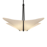 Kirigami Pendant 4 Light in Black by Hubbardton Forge