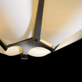Kirigami Pendant 4 Light detail in Dark Smoke, by Hubbardton Forge