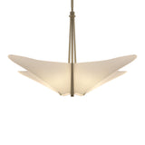 Kirigami Pendant 4 Light in Soft Gold by Hubbardton Forge