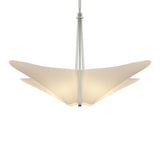Kirigami Pendant 4 Light in Sterling by Hubbardton Forge