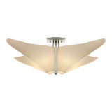 Kirigami Semi-Flush Mount in Sterling by Hubbardton Forge