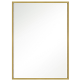 Kit Rectangular Mirror Burnished Brass By Generation Lighting