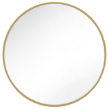 Kit Round Mirror Burnished Brass By Generation Lighting