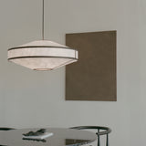 Kite Pendant Light Large White Black Tyvek By New Works - Lifestyle View1