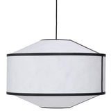 Kite Pendant Light Medium White Black Tyvek By New Works