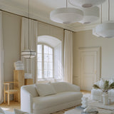 Kite Pendant Light Medium White Tyvek By New Works - Lifestyle View1
