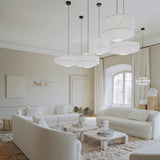 Kite Pendant Light Medium White Tyvek By New Works - Lifestyle View