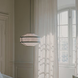 Kite Pendant Light Small White Black Tyvek By New Works - Lifestyle View5