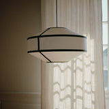 Kite Pendant Light Small White Black Tyvek By New Works - Lifestyle View8