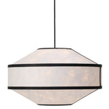 Kite Pendant Light Small White Black Tyvek By New Works - With Light