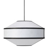 Kite Pendant Light Small White Black Tyvek By New Works
