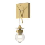 Kiwi Wall Sconce in Modern Brass by Hubbardton Forge