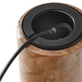 Kizu Portable Table Lamp Breccia Pernice Marble By New Works - Bottom View