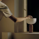 Kizu Portable Table Lamp Breccia Pernice Marble By New Works - Lifestyle View4