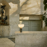 Kizu Portable Table Lamp Gris Du Marais Marble By New Works - Lifestyle View6