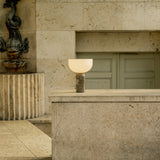 Kizu Portable Table Lamp Gris Du Marais Marble By New Works - Lifestyle View7