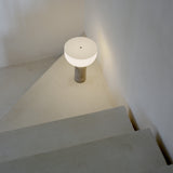 Kizu Portable Table Lamp Gris Du Marais Marble By New Works - Lifestyle View