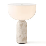 Kizu Portable Table Lamp Kunis Breccia Marble By New Works - Front View