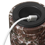 Kizu Portable Table Lamp Rosso Levanto Marble By New Works - Bottom View