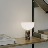 Kizu Portable Table Lamp Rosso Levanto Marble By New Works - Lifestyle View5