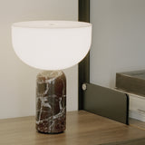 Kizu Portable Table Lamp Rosso Levanto Marble By New Works - Lifestyle View6