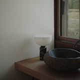 Kizu Portable Table Lamp Rosso Levanto Marble By New Works - Lifestyle View