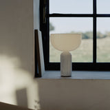 Kizu Portable Table Lamp White Marble By New Works - Lifestyle View1