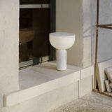 Kizu Portable Table Lamp White Marble By New Works - Lifestyle View2