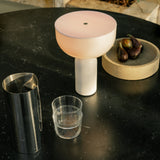 Kizu Portable Table Lamp White Marble By New Works - Lifestyle View41