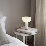 Kizu Portable Table Lamp White Marble By New Works - Lifestyle View5