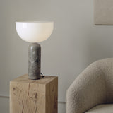 Kizu Table Lamp Medium Gris Du Marasi Marble By New Works - Lifestyle View1