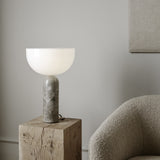 Kizu Table Lamp Medium Gris Du Marasi Marble By New Works - Lifestyle View2