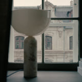 Kizu Table Lamp Medium Kunis Breccia Marble By New Works - Lifestyle View2