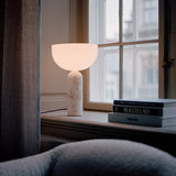 Kizu Table Lamp Medium Kunis Breccia Marble By New Works - Lifestyle View