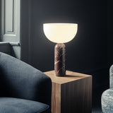 Kizu Table Lamp Medium Rosso Levanto Marble By New Works - Lifestyle View1