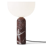 Kizu Table Lamp Medium Rosso Levanto Marble By New Works - With Light